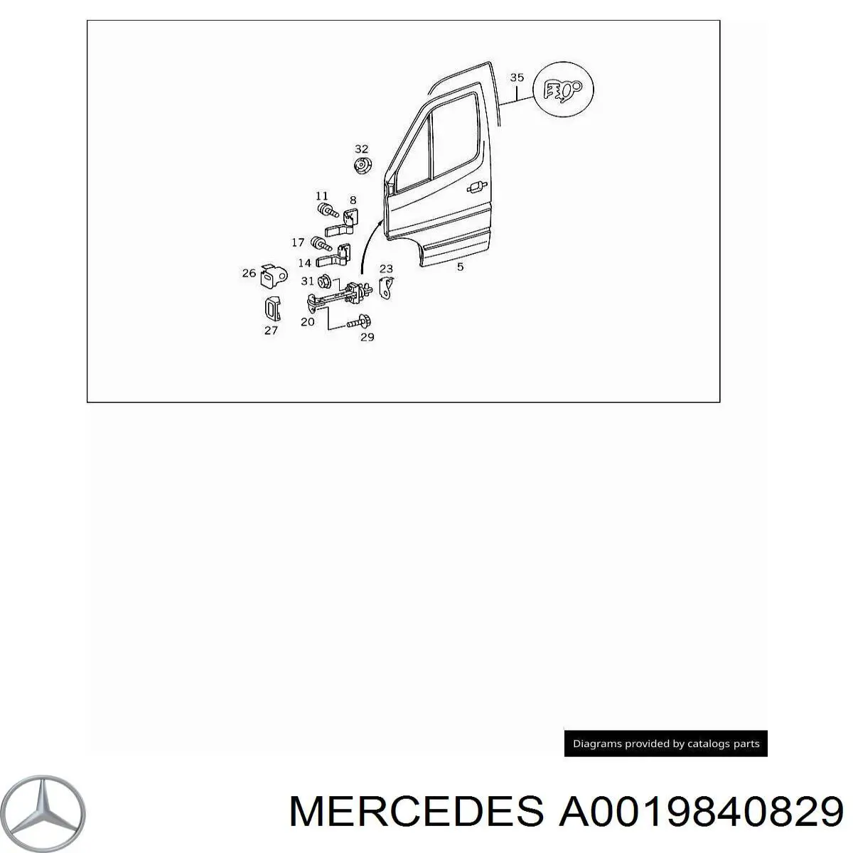 A0019840829 Mercedes 