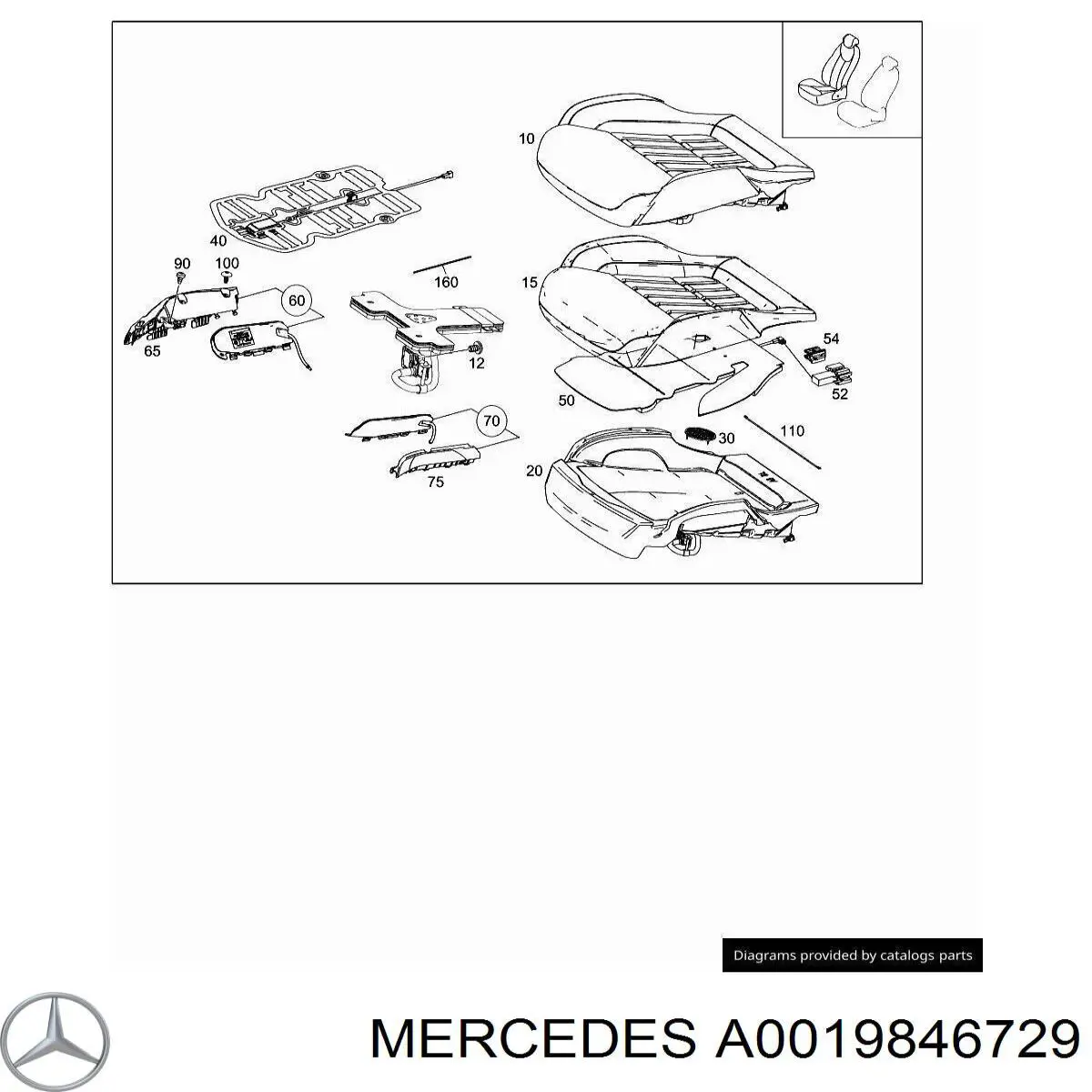  Mercedes A0019846729 precio, desde 1,74 EUR