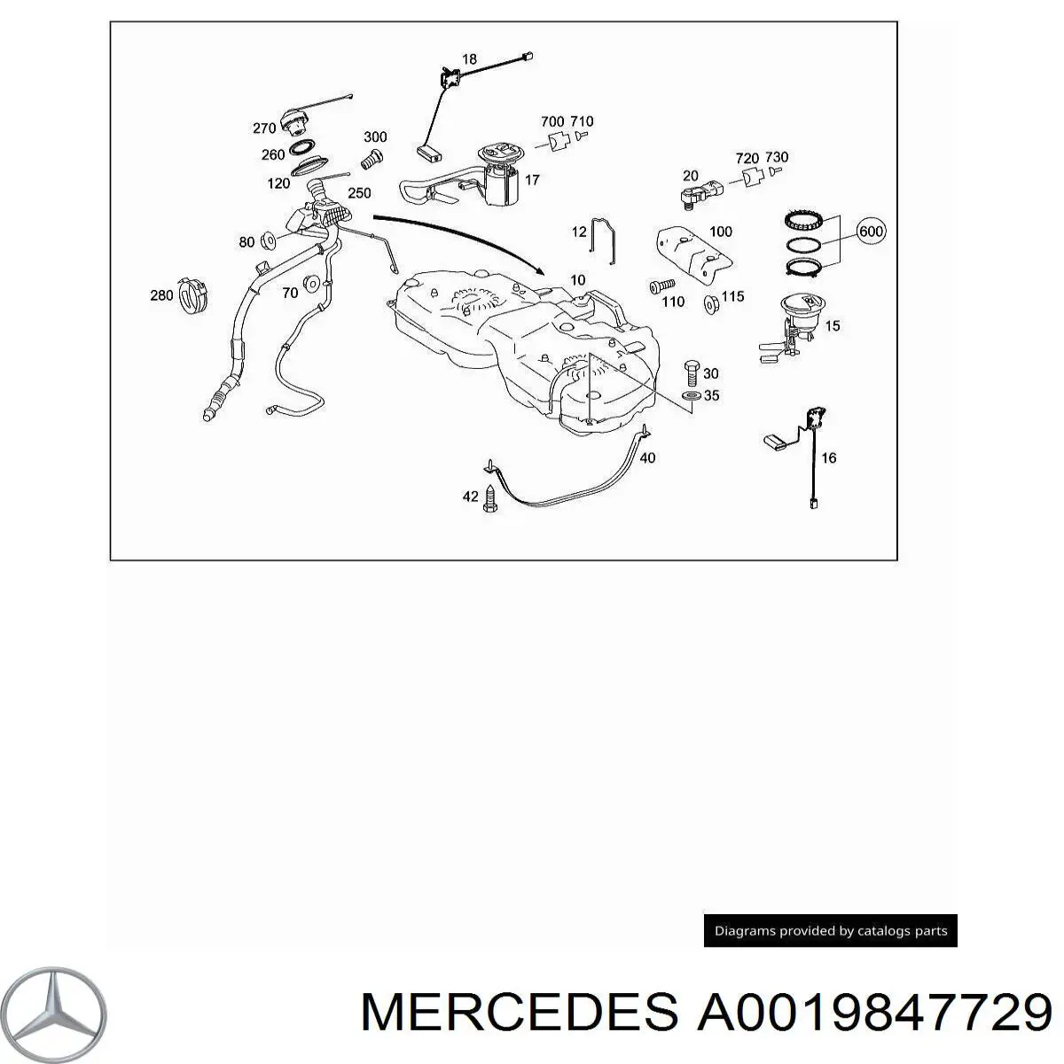  Mercedes A0019845629 precio, desde 2,78 EUR