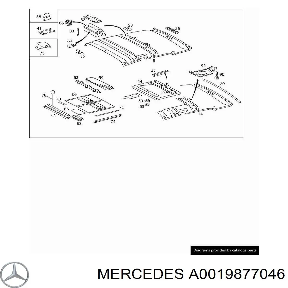 A0019877046 Mercedes 
