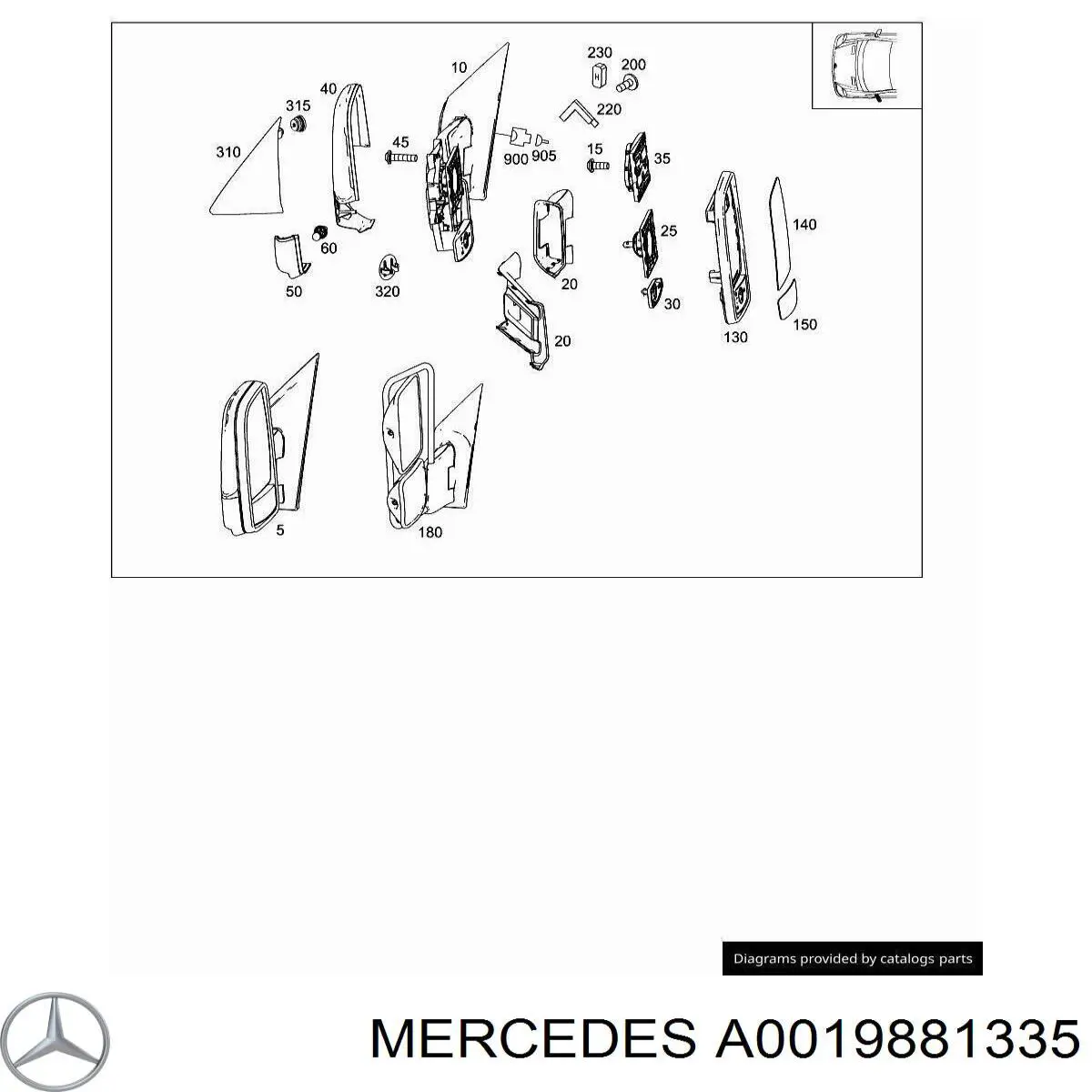  Mercedes A0019881335 precio, desde 3,30 EUR