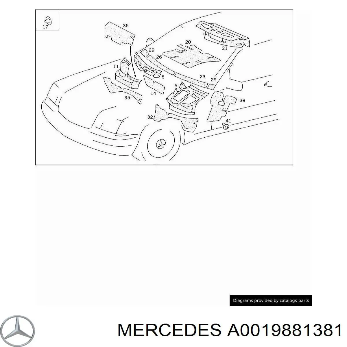 Comprar 4A5853909 VAG Tope del capó
