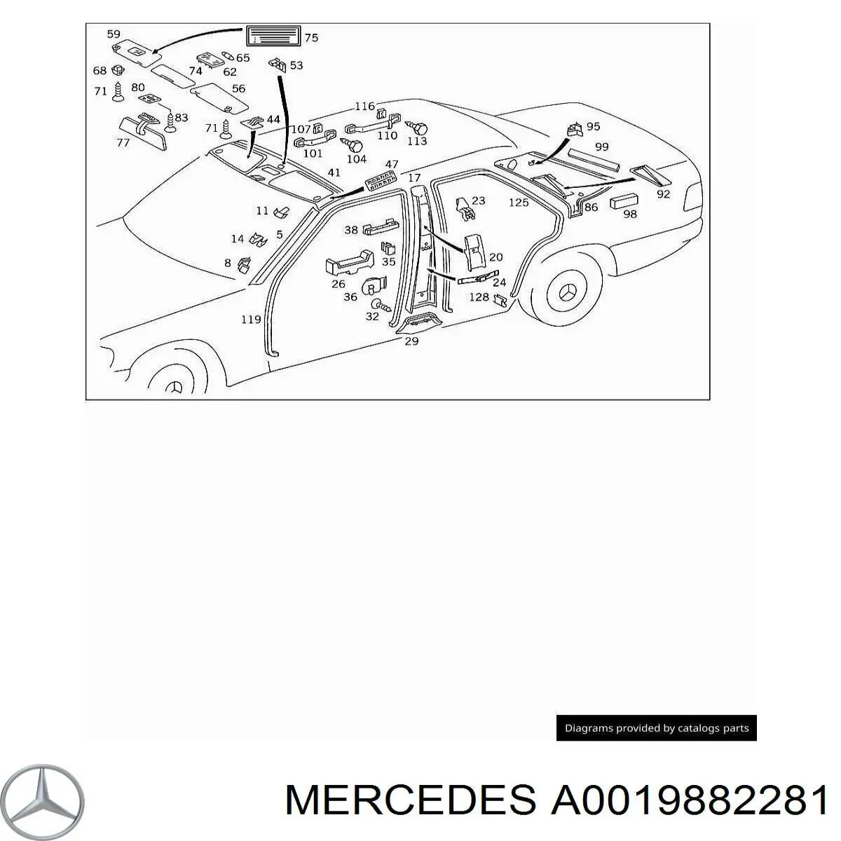 A0019882281 Mercedes 