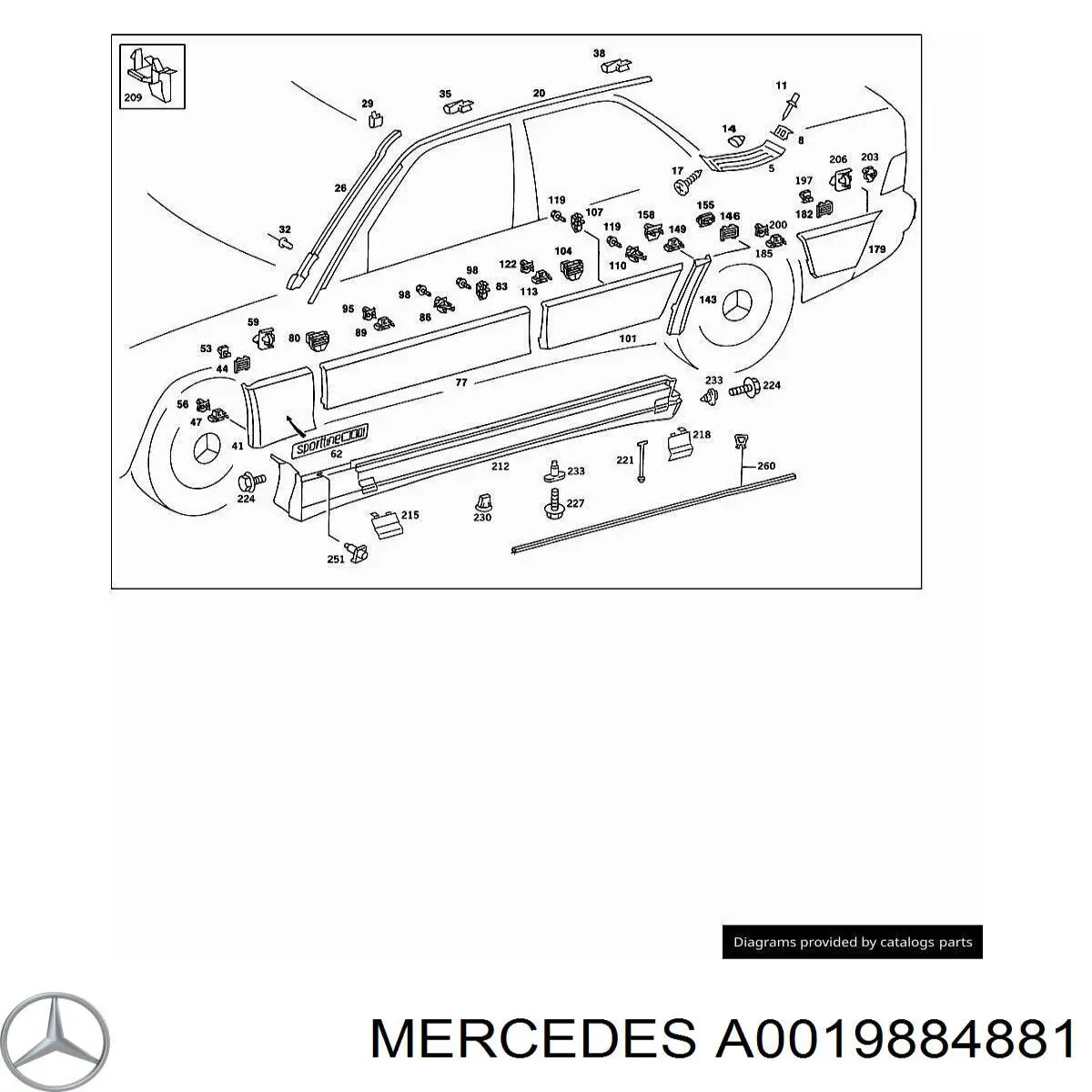 0019884881 Mercedes