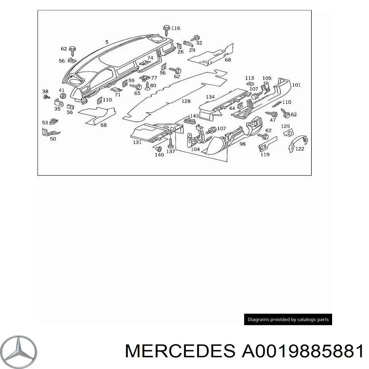  Mercedes A0019885881 precio, desde 7,20 EUR