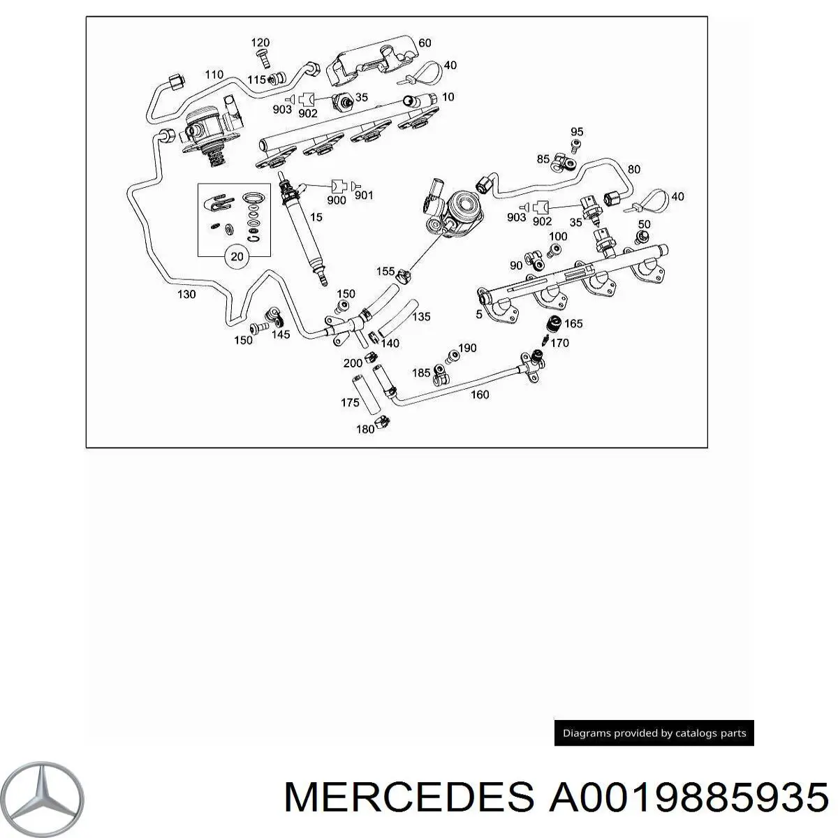  Mercedes A0019885935 precio, desde 4,96 EUR