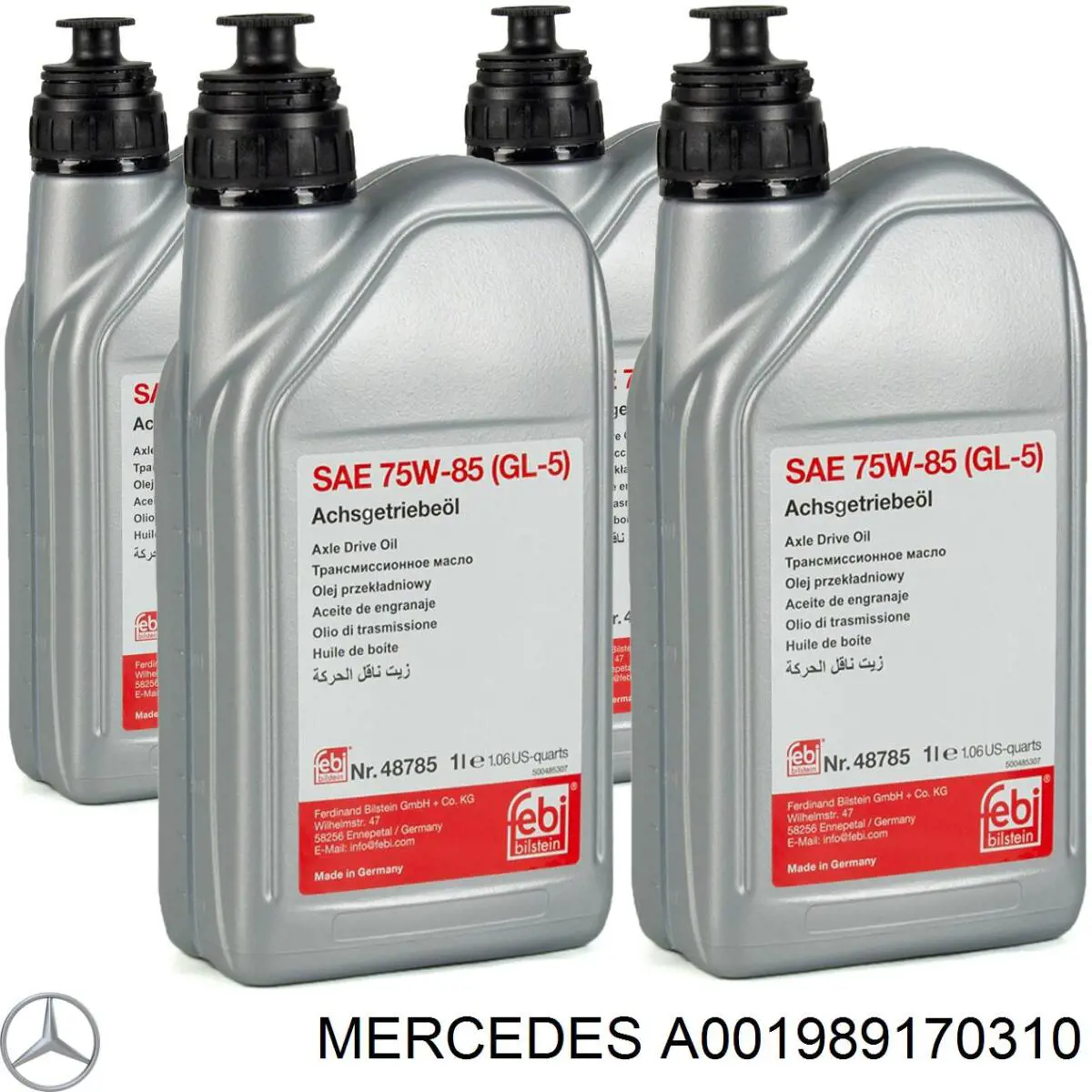 Aceite transmisión MERCEDES A001989170310