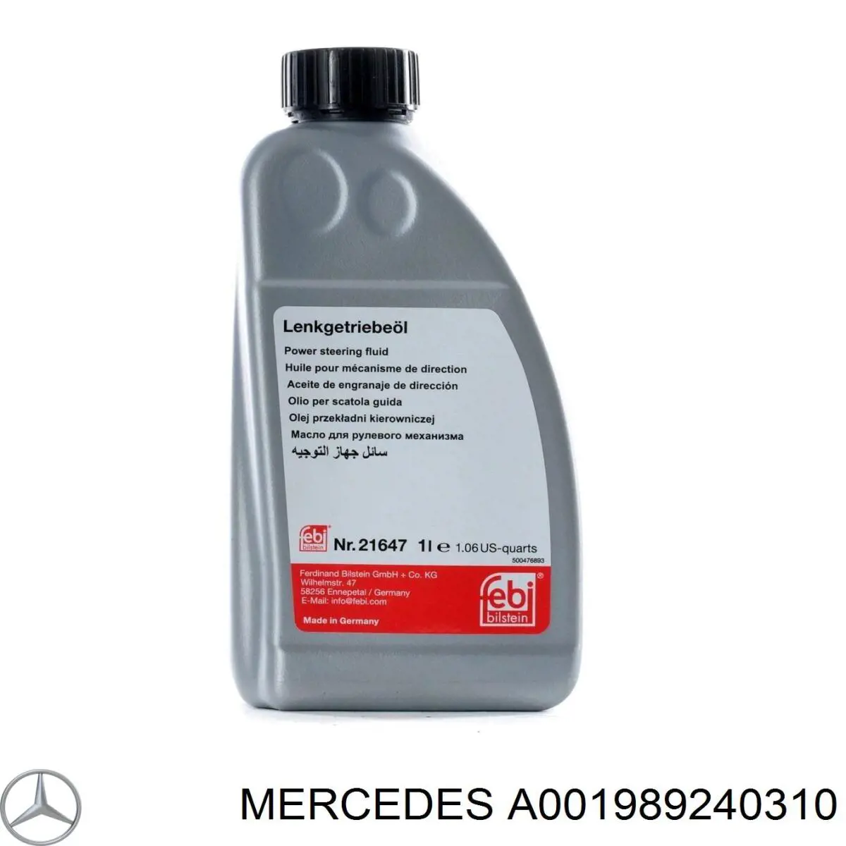 Líquido de dirección A001989240310 Mercedes