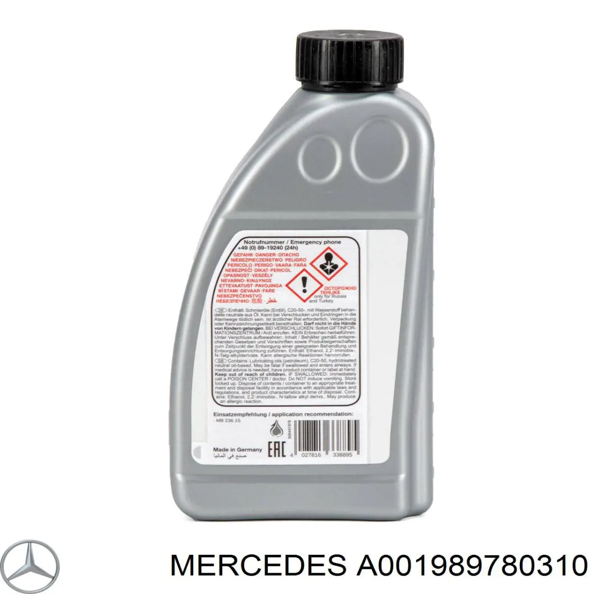 A001989780310 Mercedes Aceite caja cambios