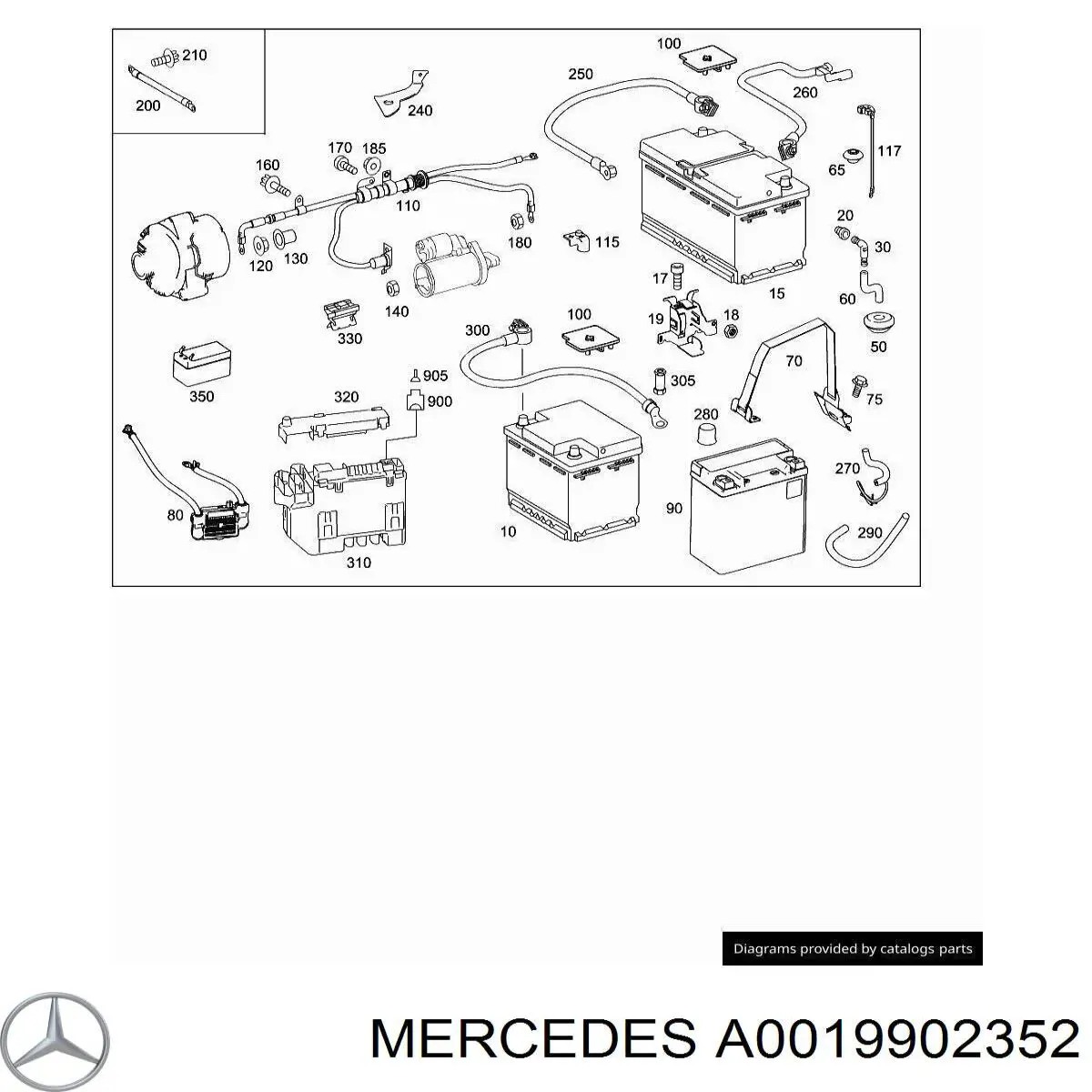 A0019902352 Mercedes 