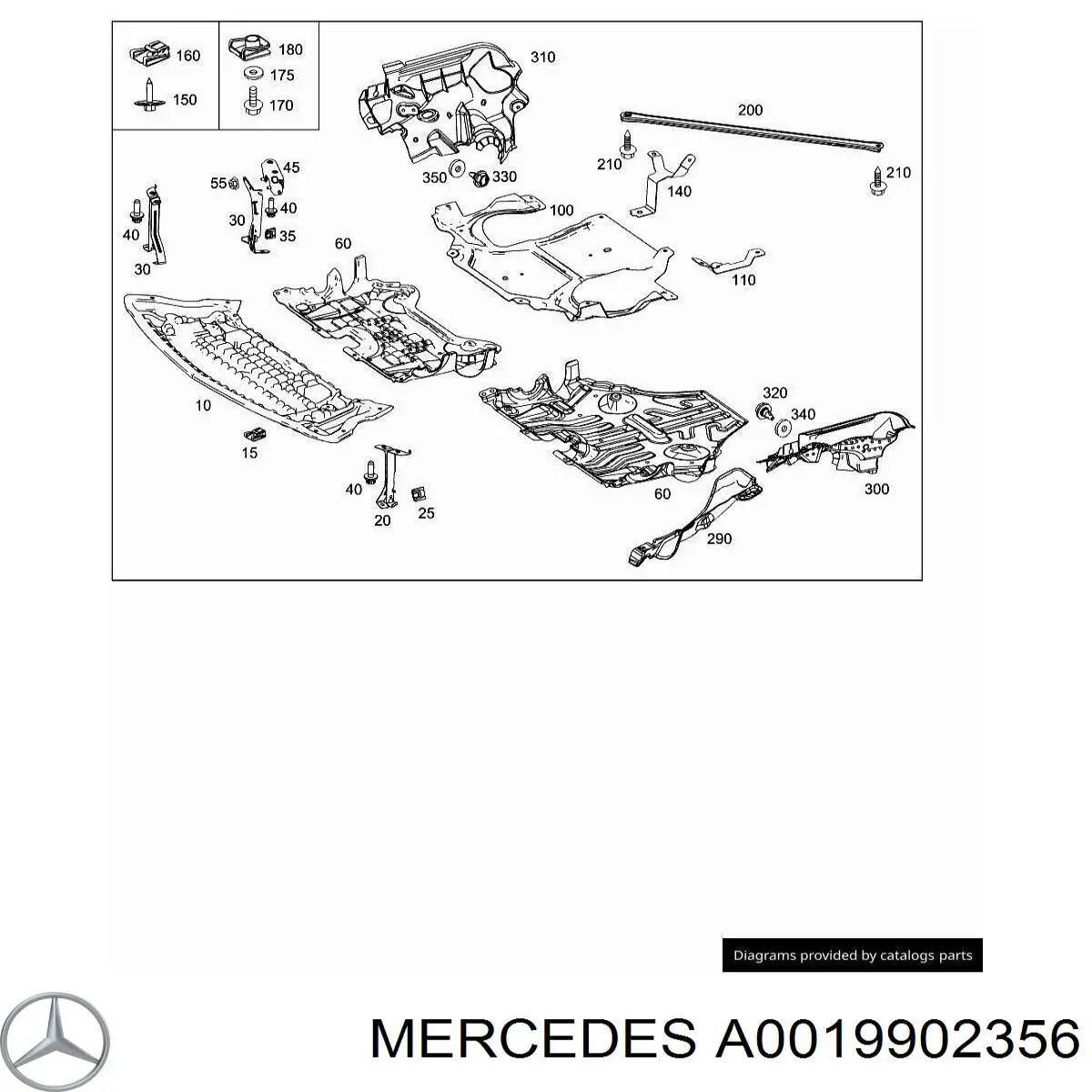 Tuerca remachable para tornillo autorroscante Mercedes A0019902356 precio, desde 0,85 EUR