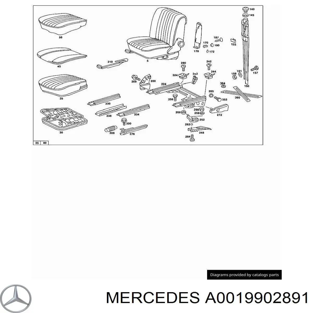  Mercedes A0019902891 precio, desde 12,25 EUR