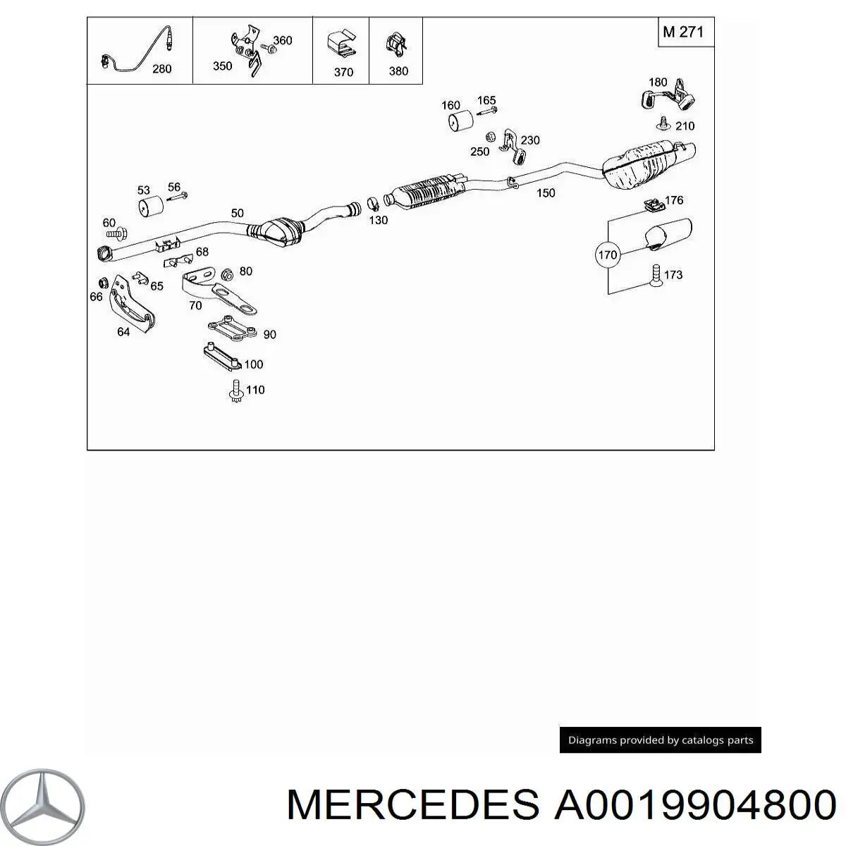  Mercedes A0019904800 precio, desde 12,10 EUR