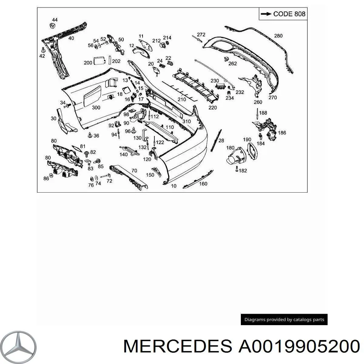  Mercedes A0019905200 precio, desde 4,48 EUR