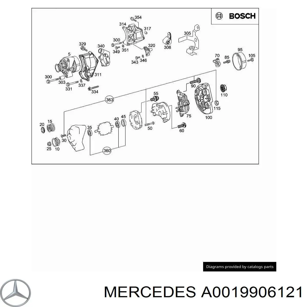  Mercedes A0019906121 precio, desde 4,48 EUR