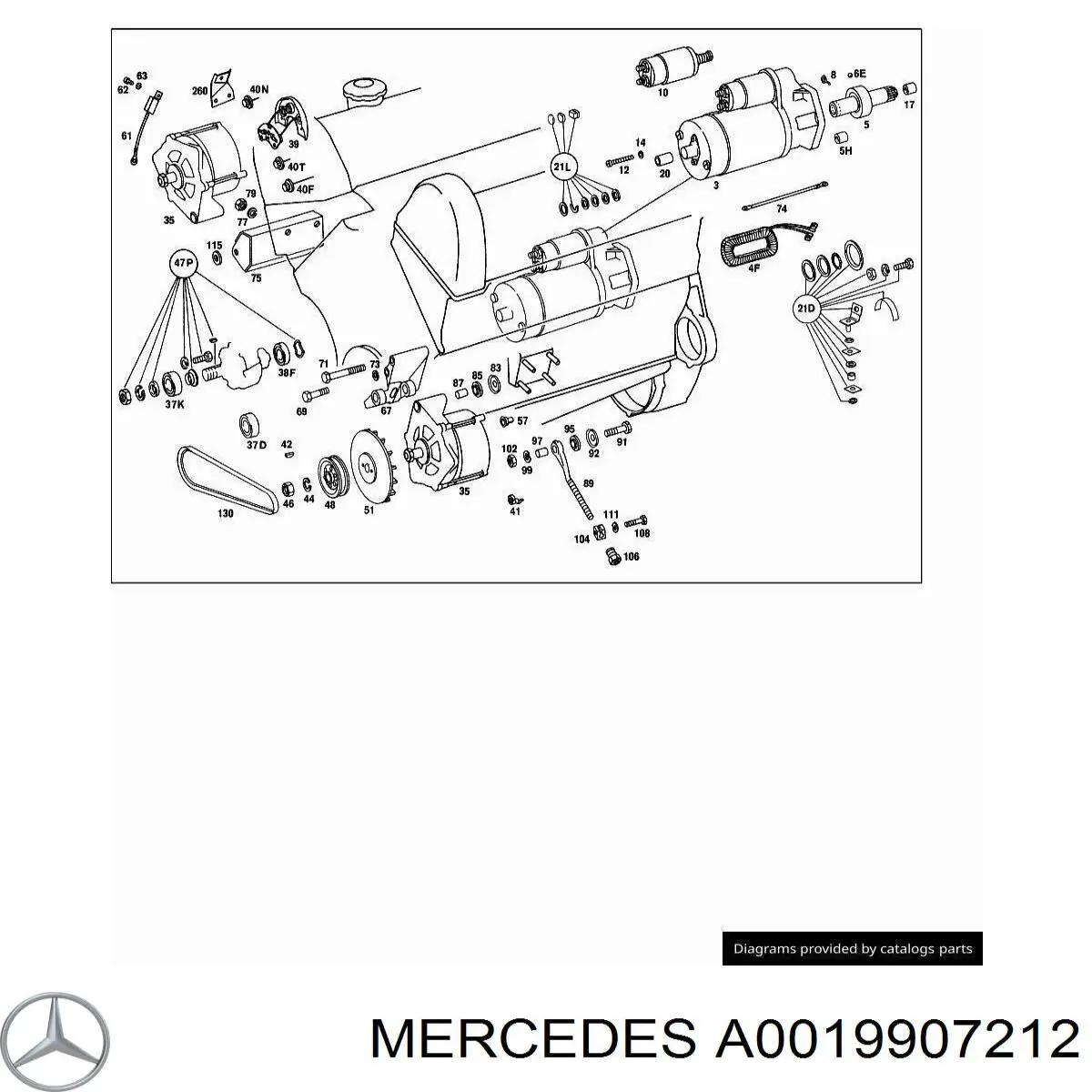  Mercedes A0019907212 precio, desde 10,89 EUR