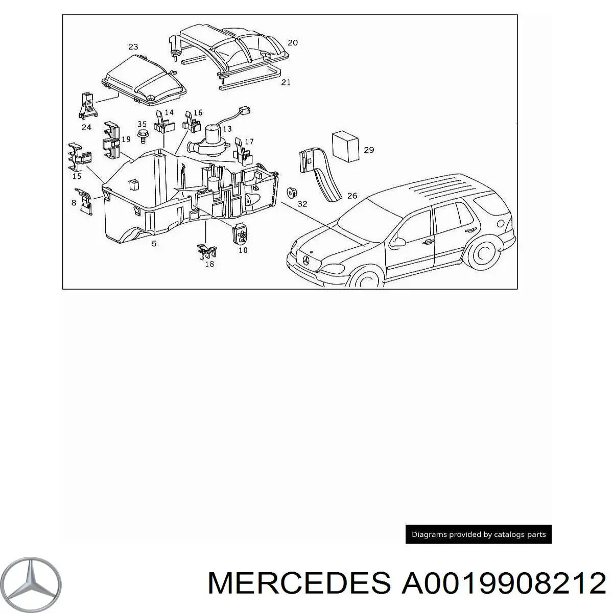 A0019908212 Mercedes 