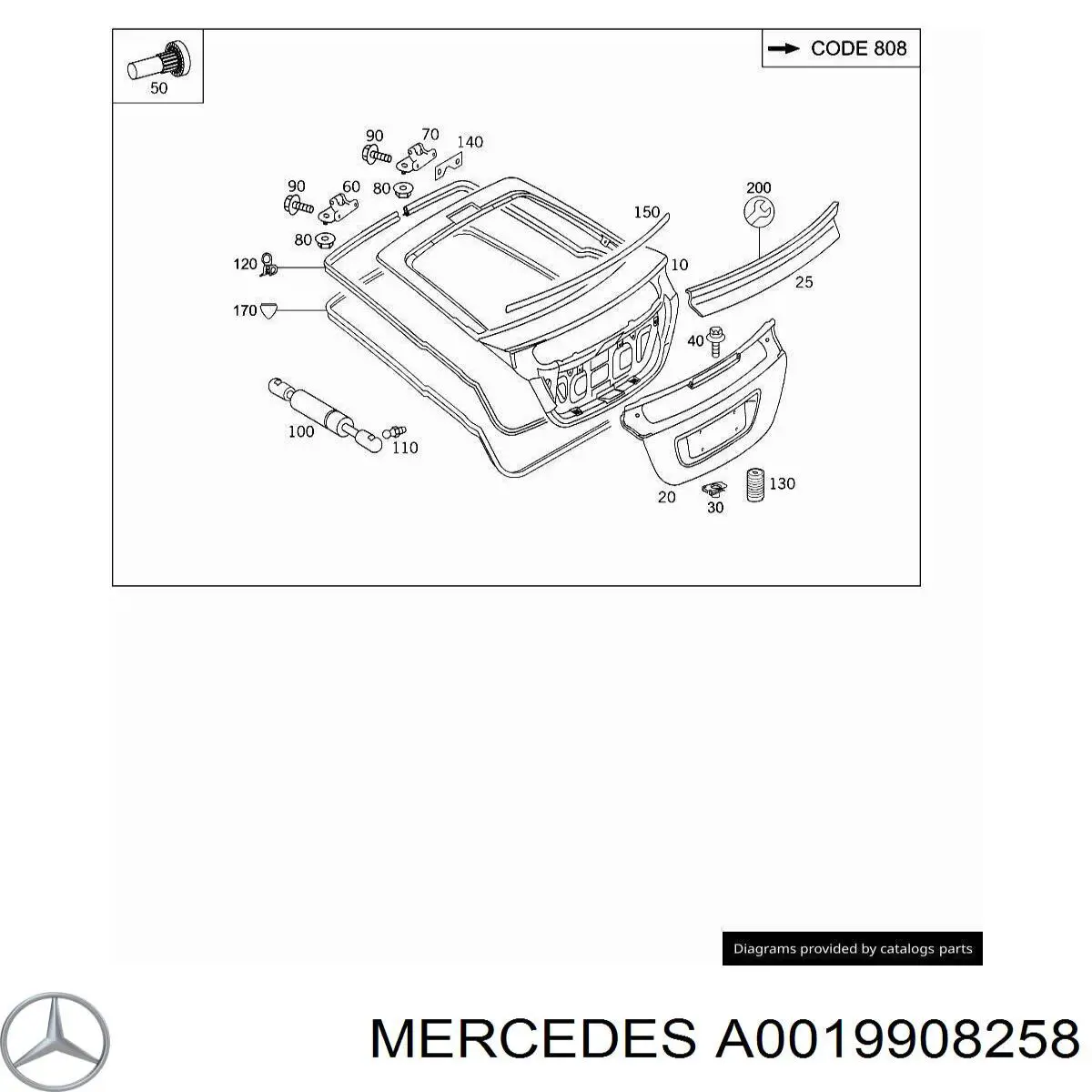 A0019908258 Mercedes 