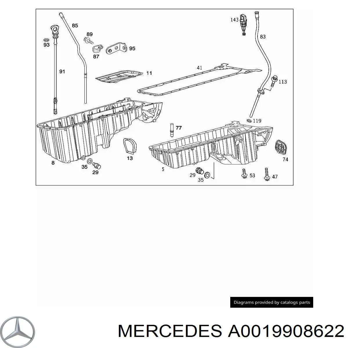  Mercedes A0019908622 precio, desde 47,39 EUR
