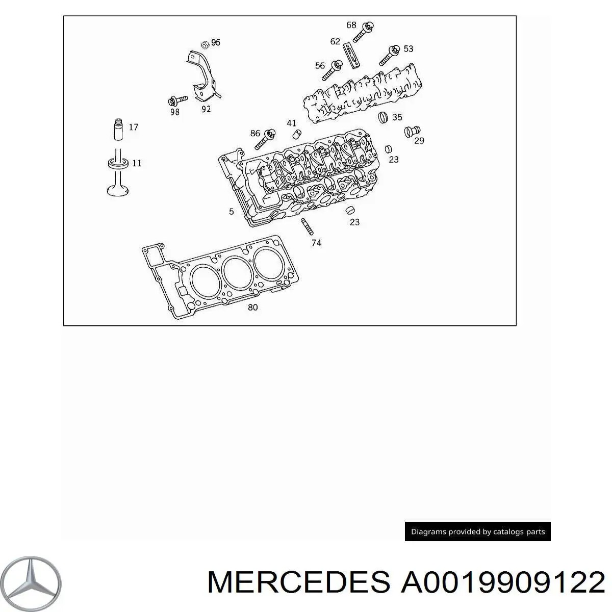 Perno De Tapa Valvula De Culata para Mercedes E (C238)