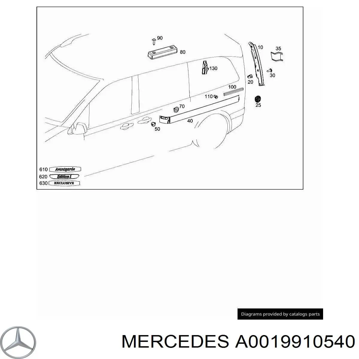  Mercedes A0019910540 precio, desde 2,90 EUR