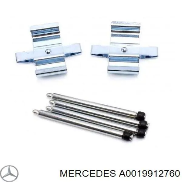 A0019912760 Mercedes juego de reparación, pastillas de frenos