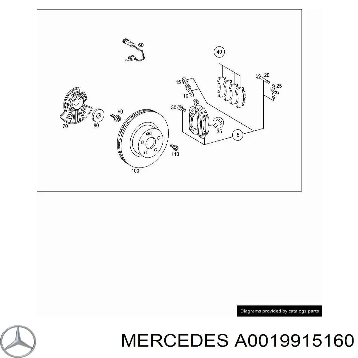  Mercedes A0019915160 precio, desde 19,27 EUR