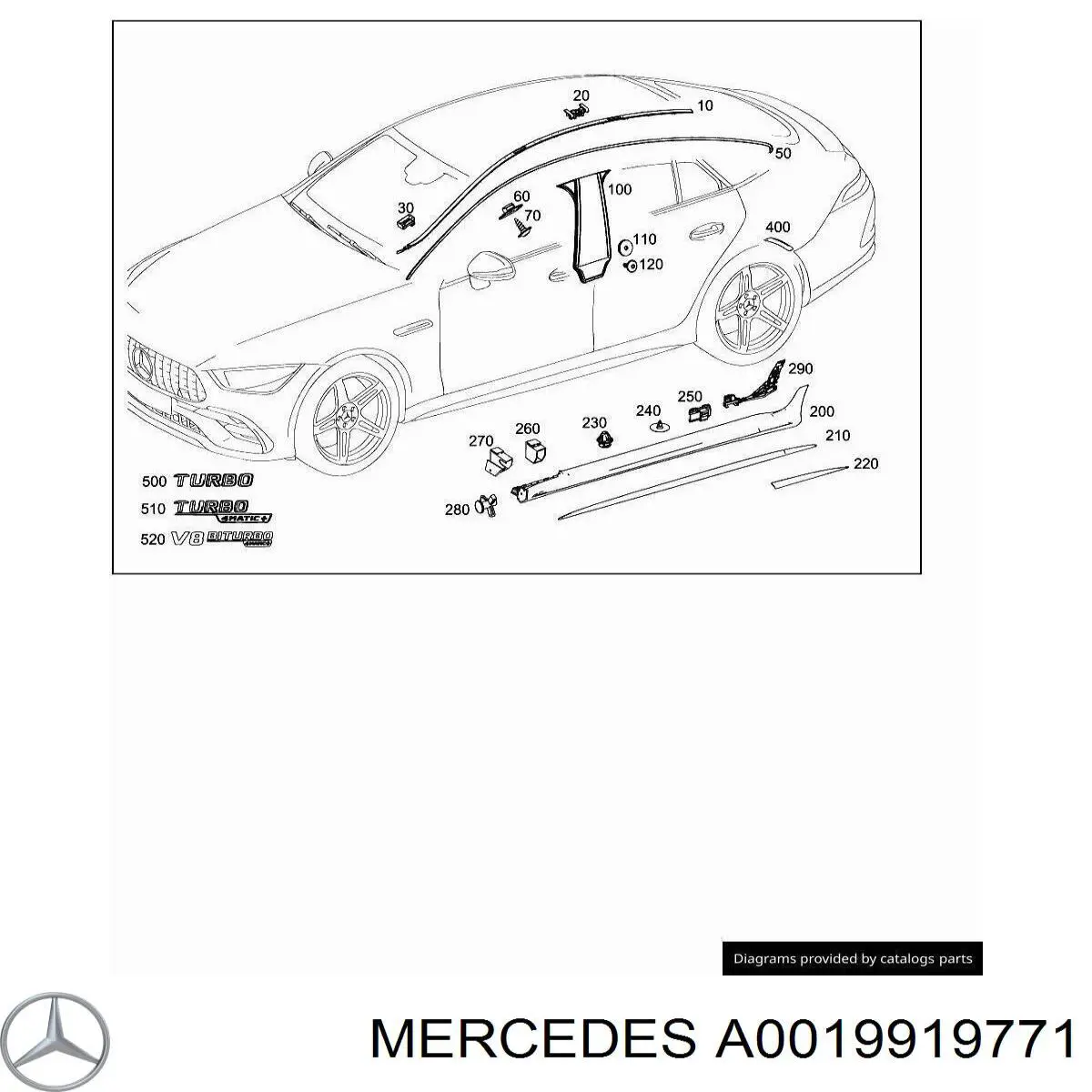  Mercedes A0019919771 precio, desde 8,08 EUR