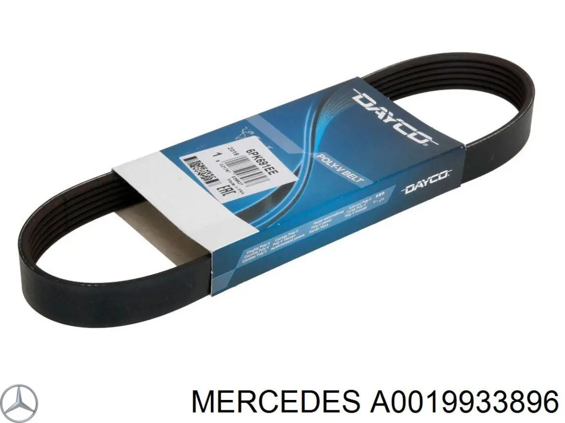 A0019933896 Mercedes correa trapezoidal