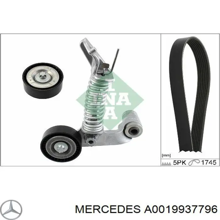 Correa de transmisión trapezoidal Mercedes A0019937796 precio, desde 15,25 EUR