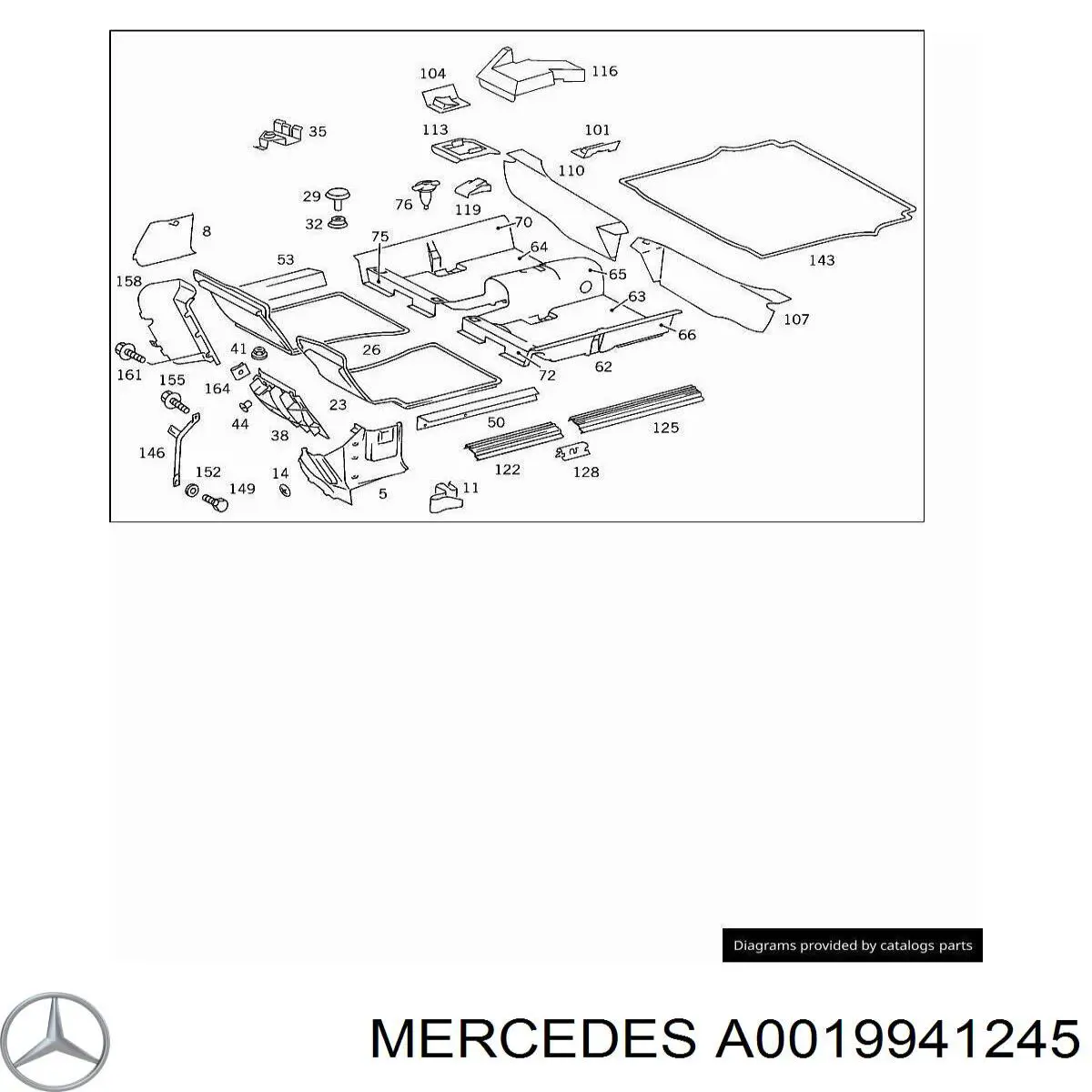 Clip de fijación de revestimiento de puerta 7701057716 Renault (RVI)