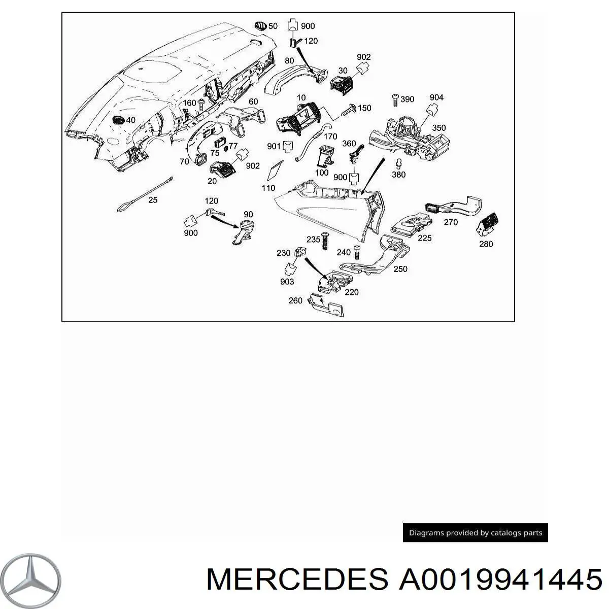  Mercedes A0019941445 precio, desde 4,96 EUR