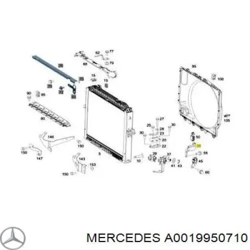 Abrazadera metálica universal A0019950710 Mercedes
