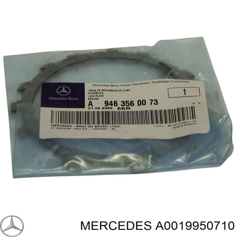 Abrazadera metálica universal A0019950710 Mercedes
