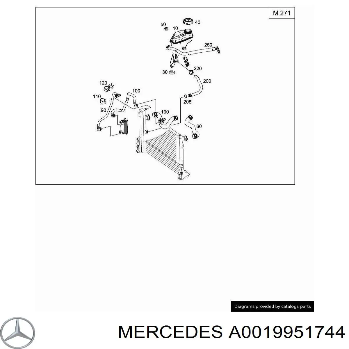 Abrazadera de cableado Mercedes A0009955644 precio, desde 1,82 EUR