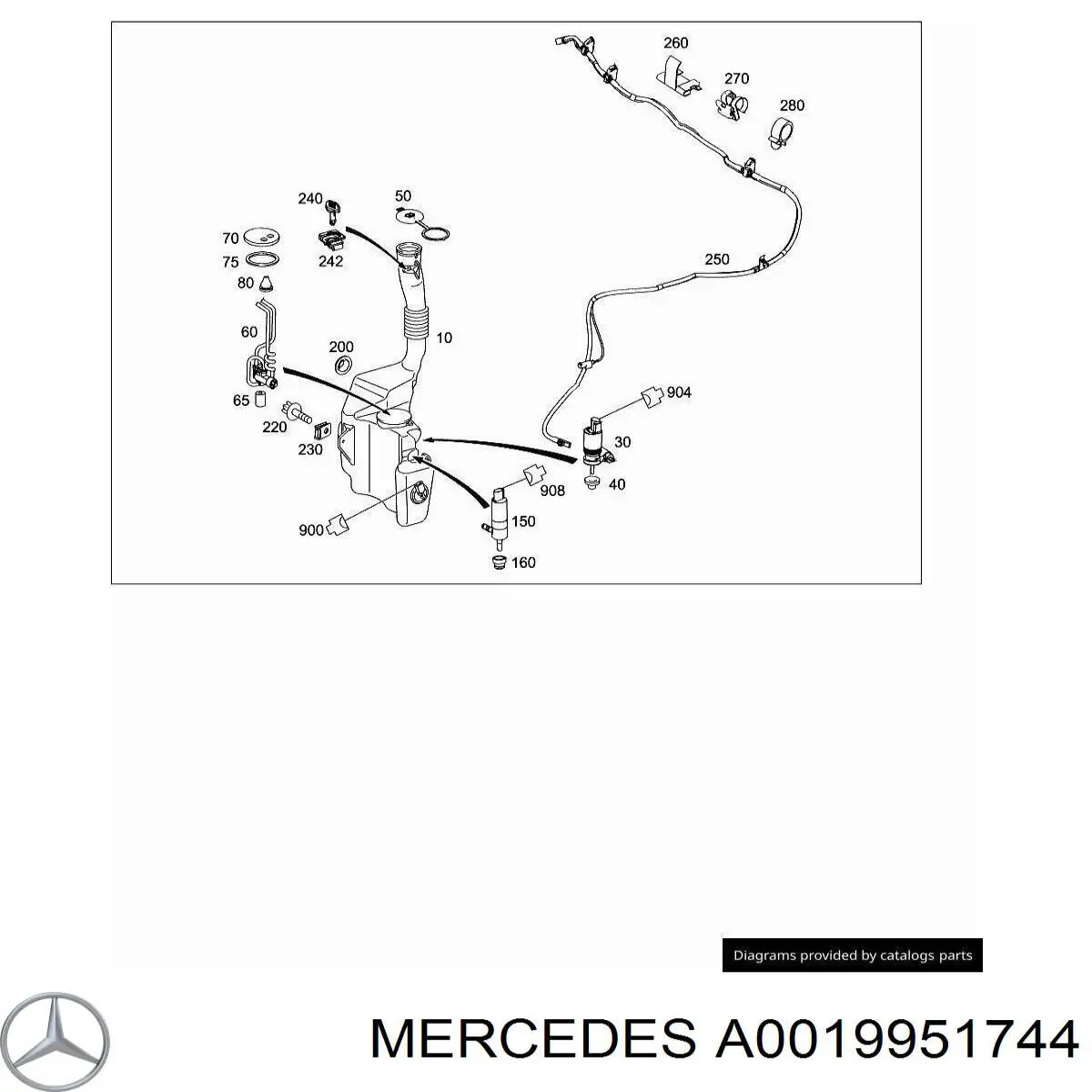 Comprar A0009955644 Mercedes Abrazadera de cableado
