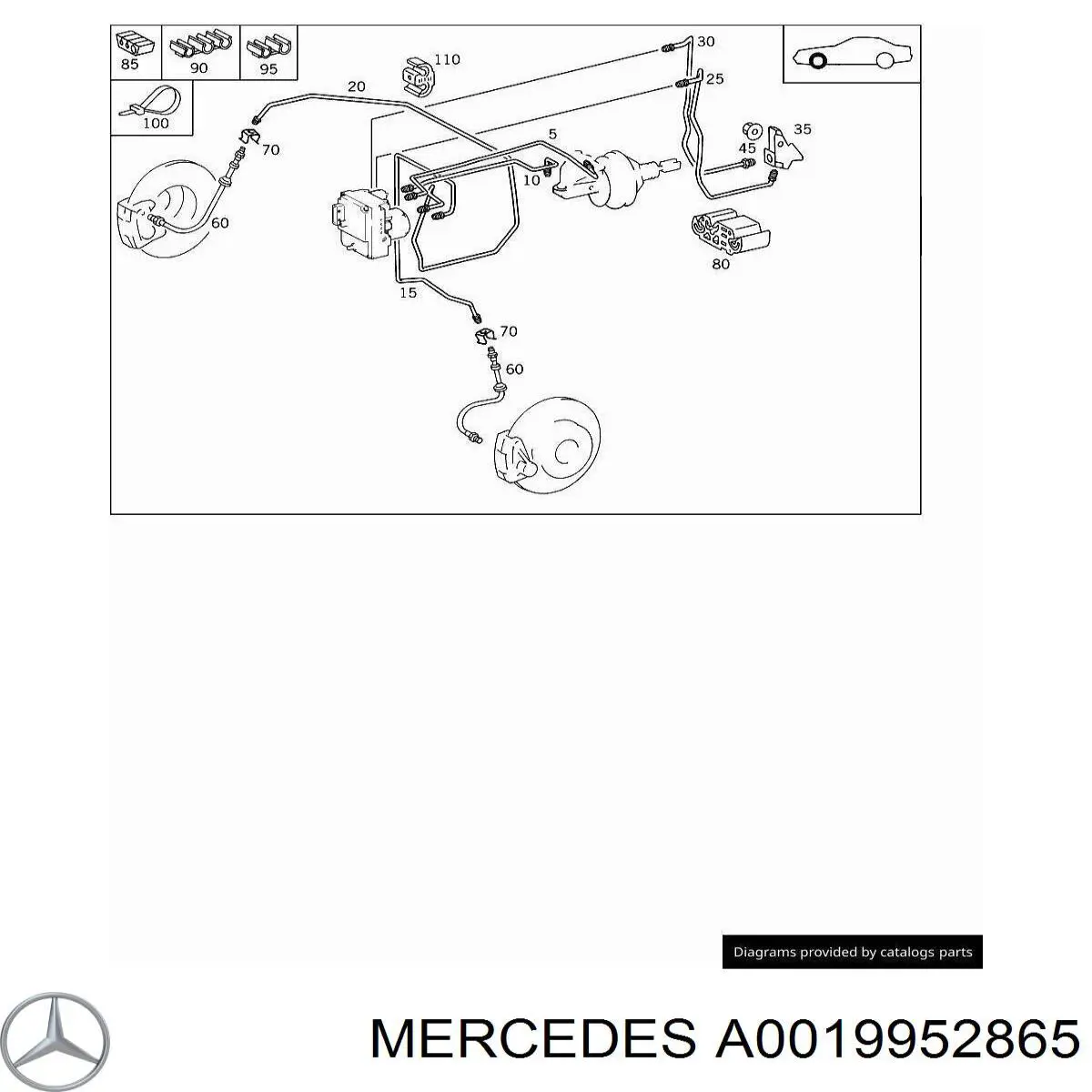  Mercedes A0019952865 precio, desde 5,17 EUR