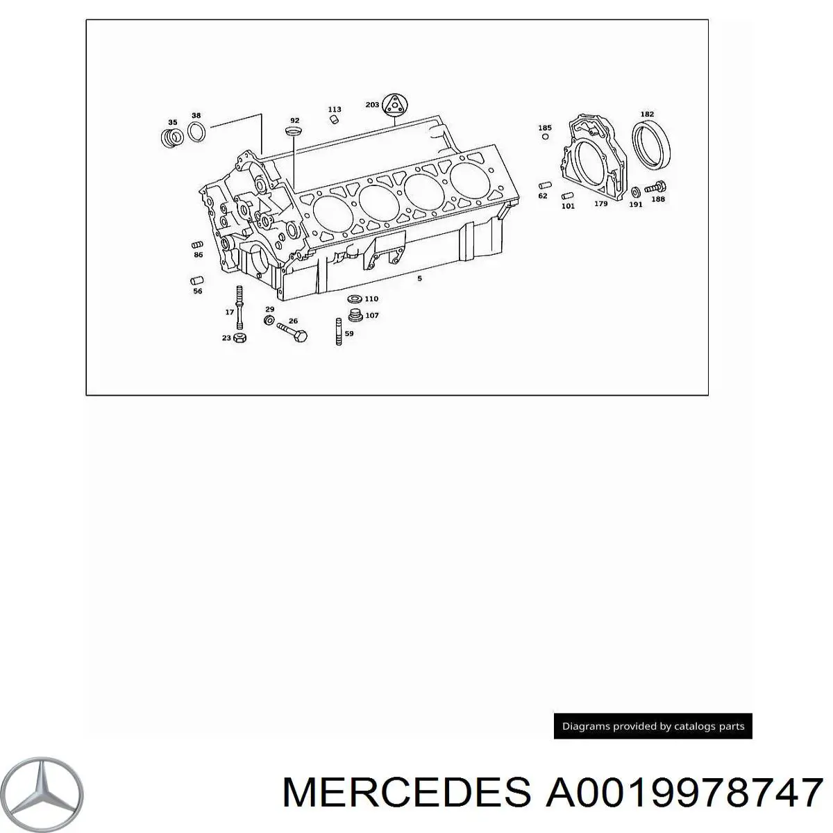Retén del cigüeñal Mercedes A0019978747 precio, desde 16,68 EUR