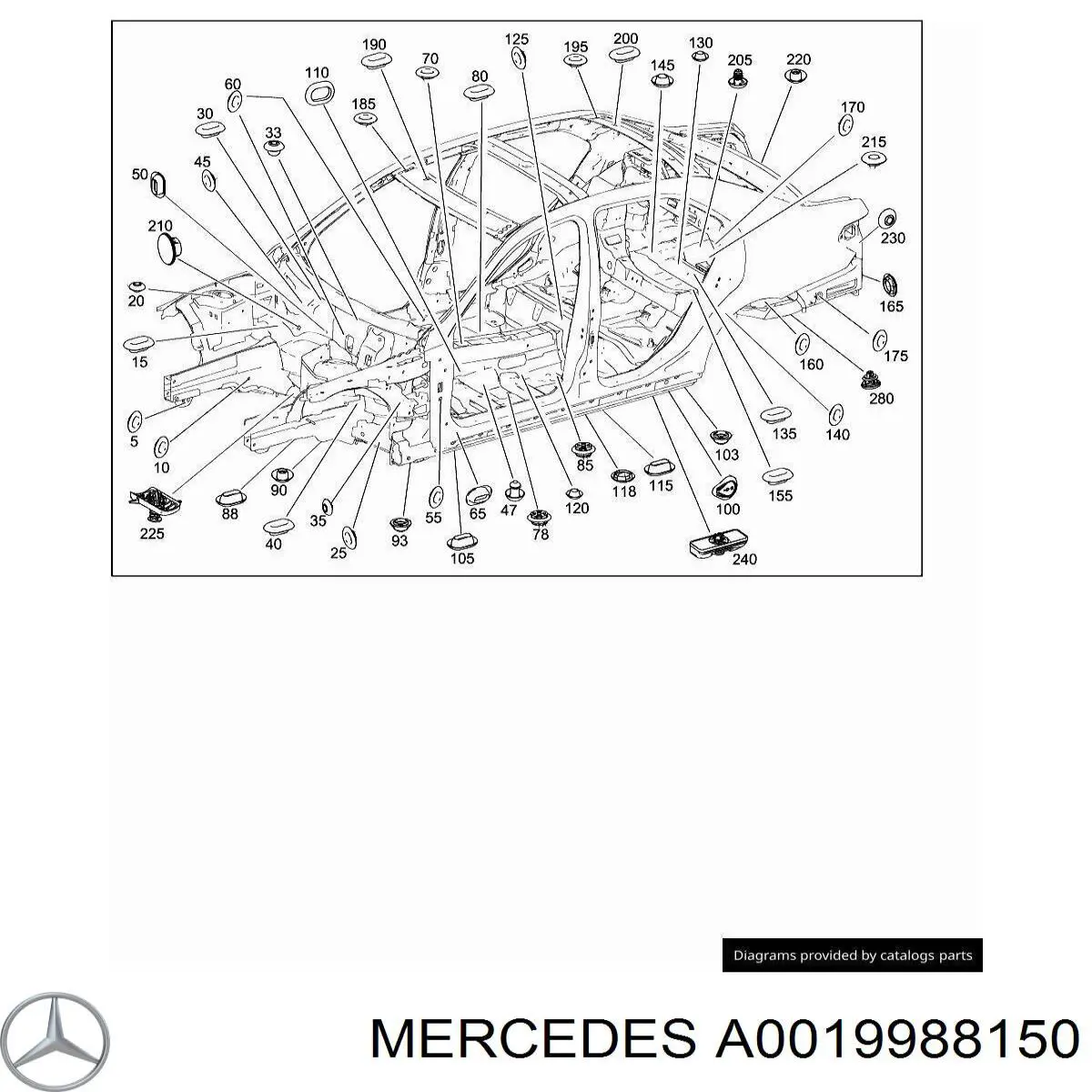 A0039976886 Mercedes 