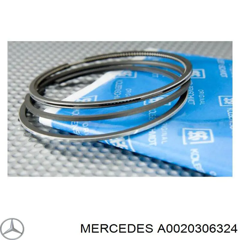 0020306324 Mercedes aros de pistón para 1 cilindro, std