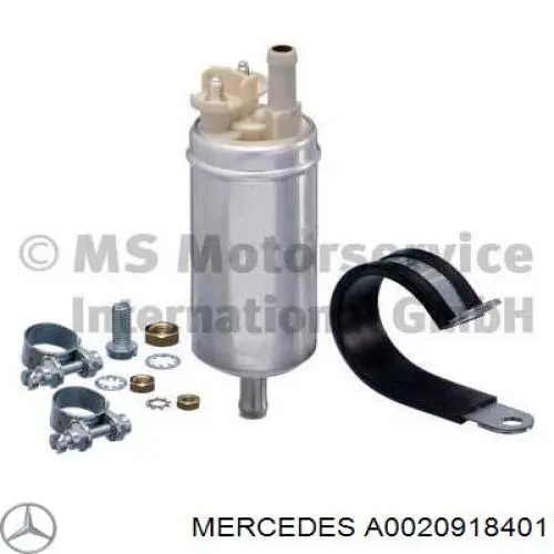 A0020918401 Mercedes bomba de combustible eléctrica sumergible