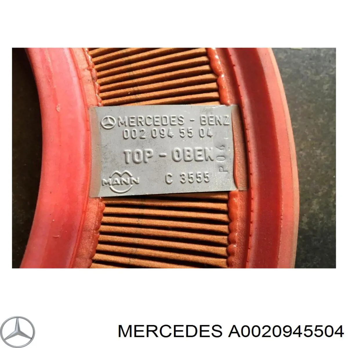 A0020945504 Mercedes filtro de aire