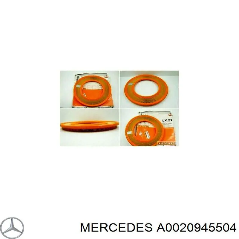 El filtro de aire Mercedes A0020945504 precio, desde 11,31 EUR