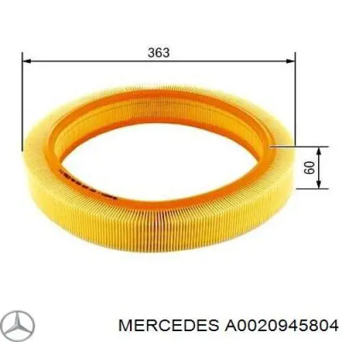Comprar A0020945804 Mercedes Filtro de aire