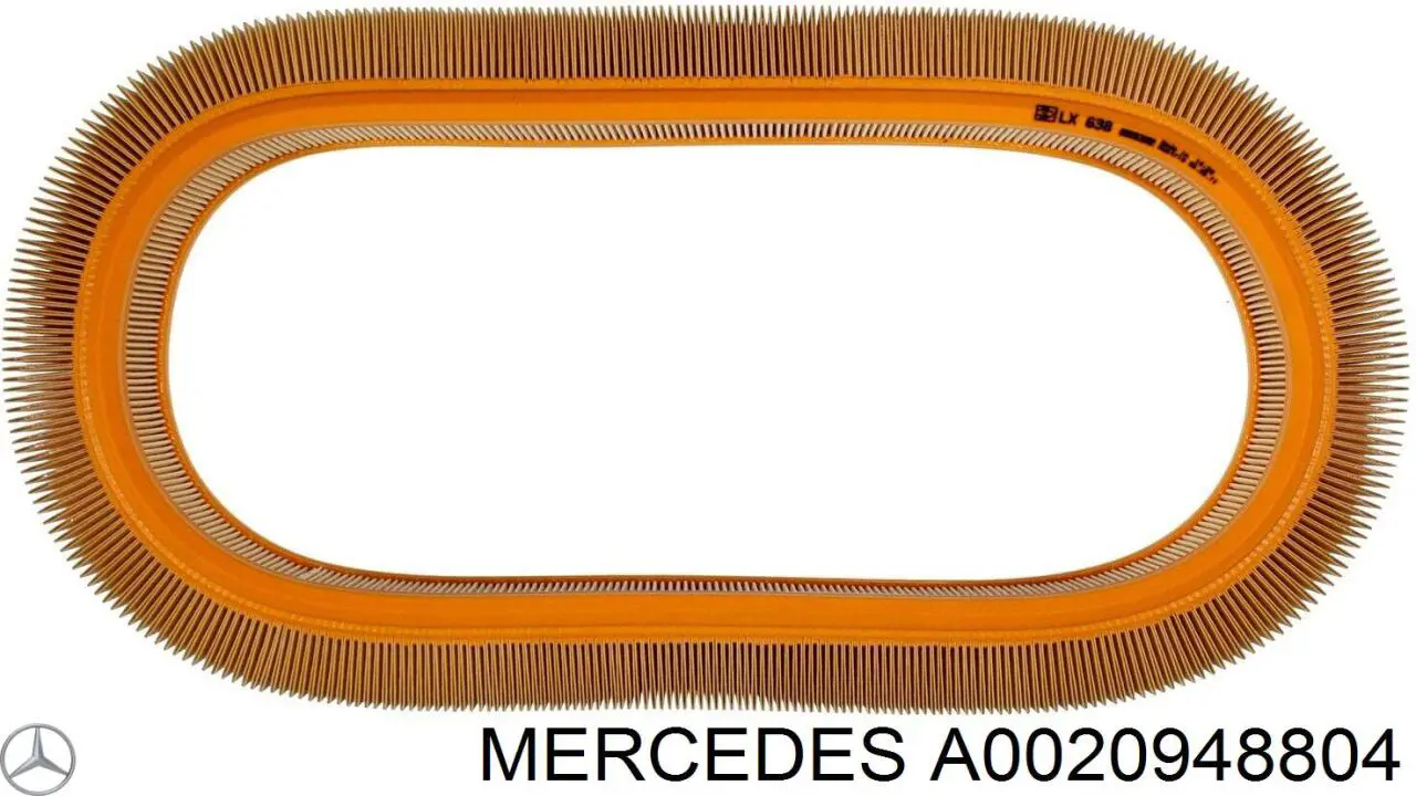 A0020948804 Mercedes filtro de aire