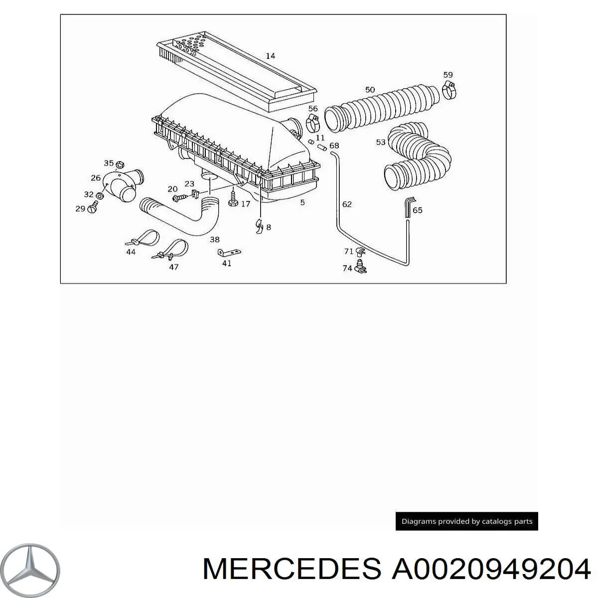 Comprar A0020949204 Mercedes Filtro de aire