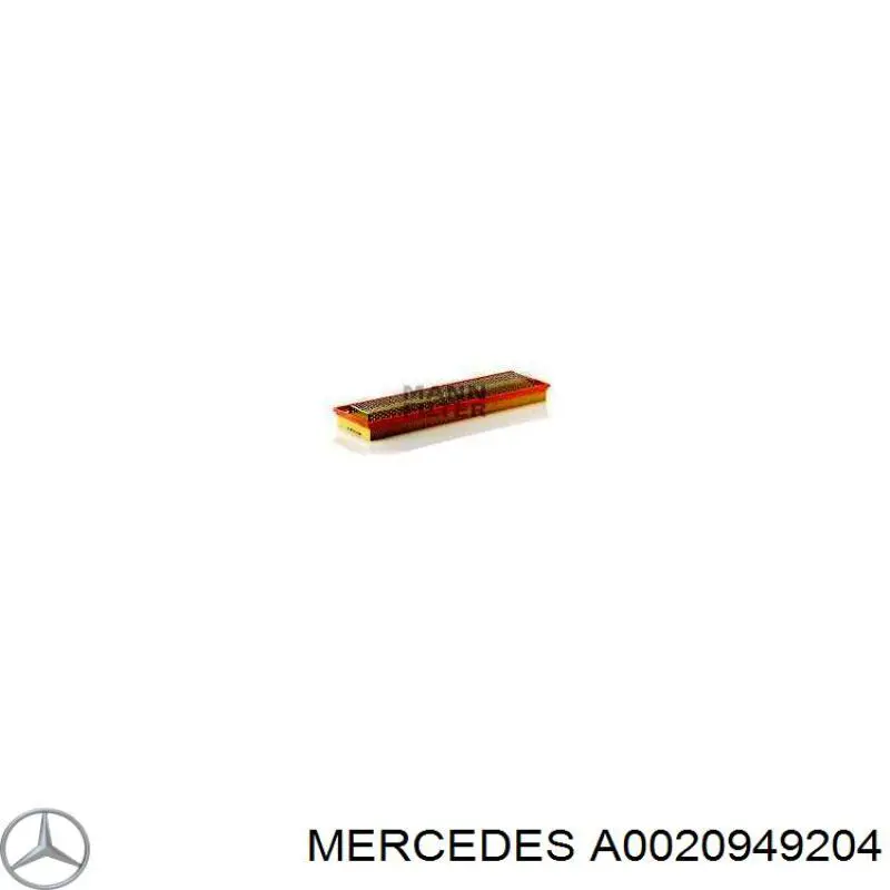 A0020949204 Mercedes Filtro de aire de motor