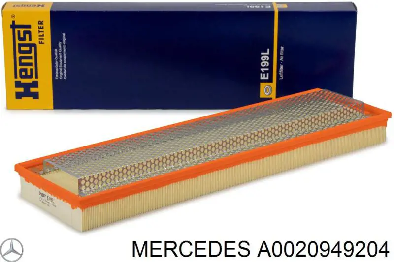 El filtro de aire Mercedes A0020949204 precio, desde 16,13 EUR