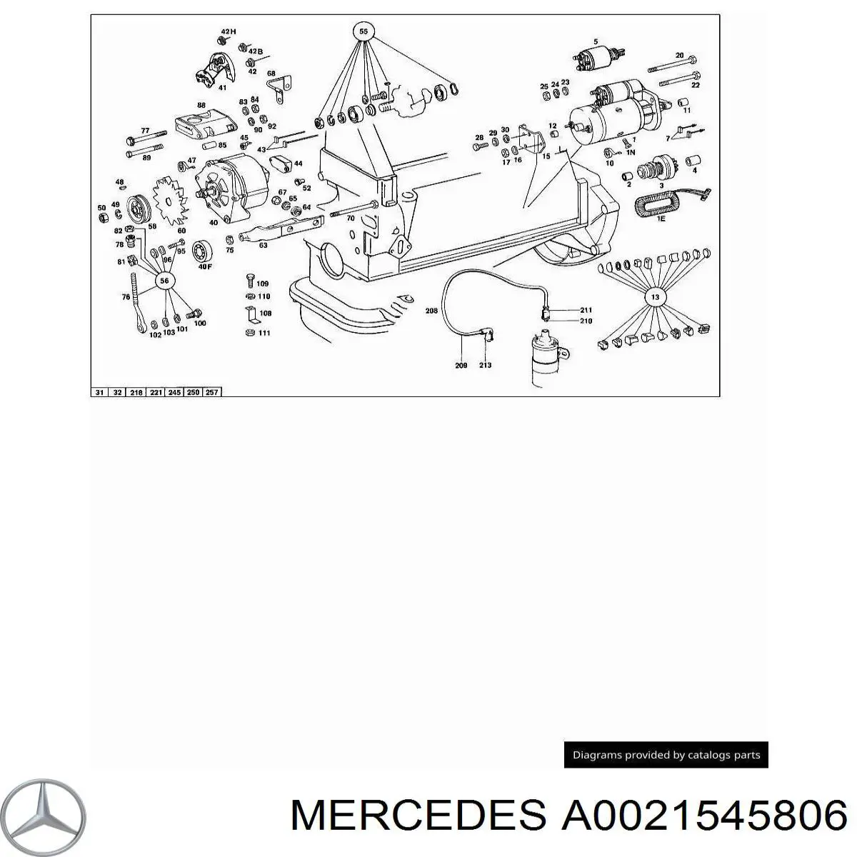 Comprar A0021545806 Mercedes Regulador del alternador