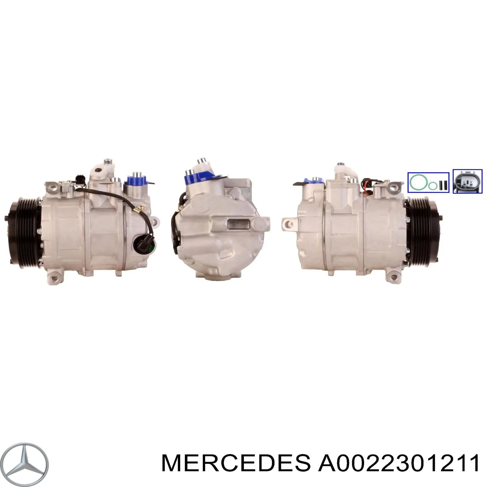 A0022301211 Mercedes compresor de aire acondicionado